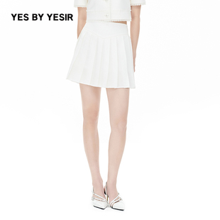 提花香风名媛百褶半裙 YESIR叶谦原创设计师夏新款 YES