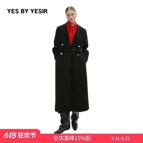 设计师老钱镜界浴袍长大衣