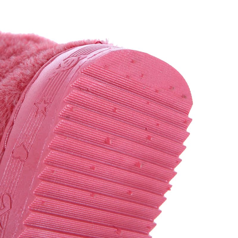 Chaussons enfants en suède pour hiver - semelle caoutchouc - Ref 1010748 Image 4