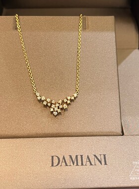 Damiani/玳美雅Mimosa绒花钻石项链巴黎萌猫正品代购