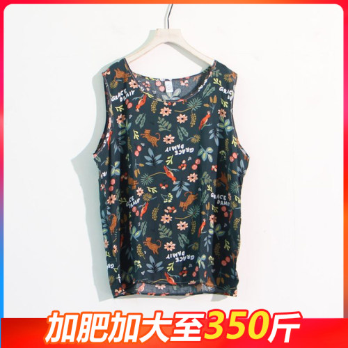 无袖宽松背心加肥加大码