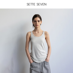 SETTE 休闲纯色针织背心 SEVEN·2026春季