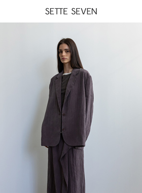 SETTE SEVEN·赛丽晶休闲收腰西装