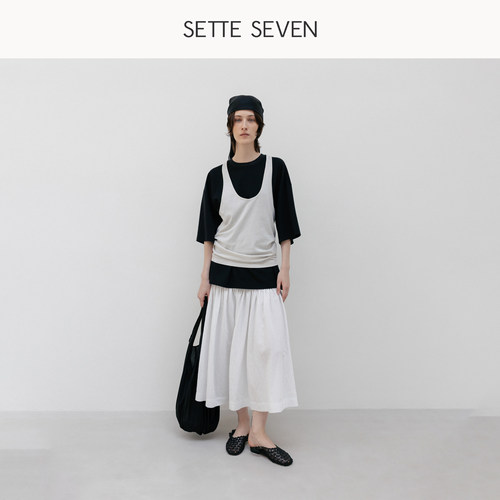 SETTE SEVEN·条纹裙裤
