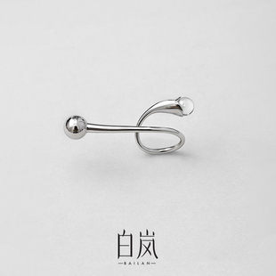 白岚朝露戒指女小众设计2024年新款轻奢爆款水晶戒指QL3299-BK