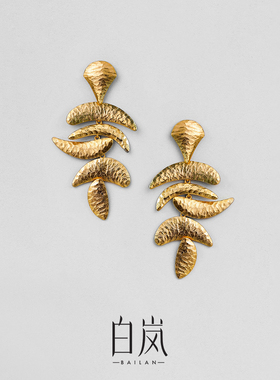 白岚沙之舞耳坠925银耳环耳饰女高级新款小众原创轻奢饰品ED4734