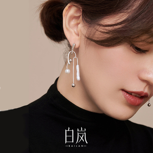 ED2238 白岚巴洛克淡水珍珠耳坠女925银气质耳饰ED2220