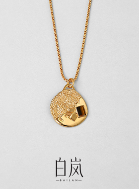 白岚项链女纯银小众设计感锁骨链