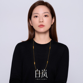 12月上新 白岚缠枝花丝项链925银毛衣链秋冬长项链气质XL6031