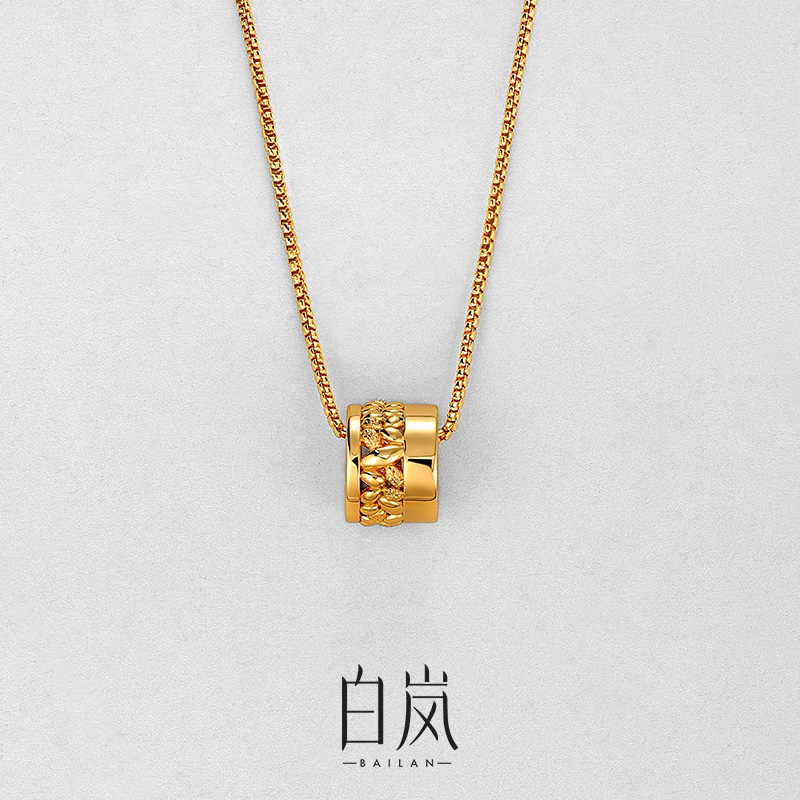 白岚五谷丰登项链925银精致原创设计毛衣链锁骨链女小众XL5239