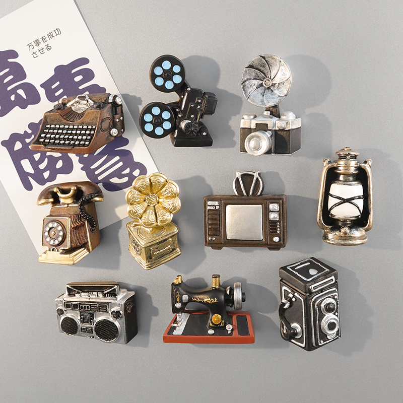 卡通创意复古磁力贴装饰冰箱贴