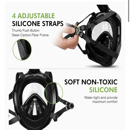 潜水面镜装备浮潜折叠防雾面罩