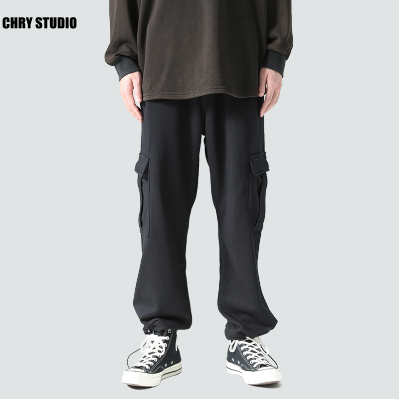 chry studio春季九分抽绳男休闲裤满258.00元可用130元优惠券