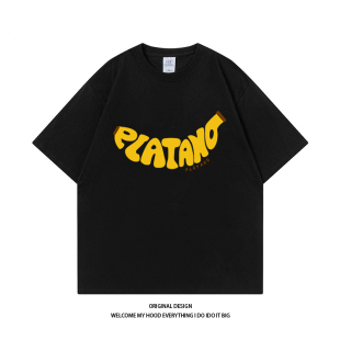 2024情侣款 CHRY 夏季 复古小众设计感印花短袖 宽松上衣T STUDIO美式