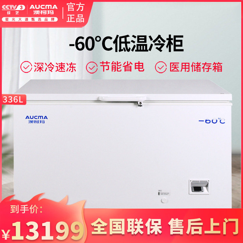 澳柯玛冰柜商用大容量336升冰柜冷冻单温柜超低温冷柜DW-60W336