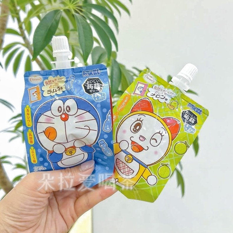 日本进口代购Tarami蒟蒻魔芋果汁低卡果冻白桃芒果吸吸乐零食150g