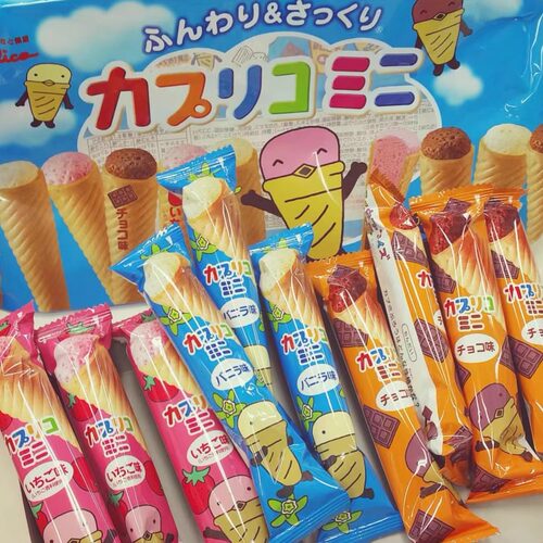 日本glico/格力高甜筒饼干三口味