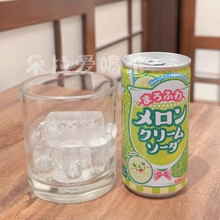 日本进口三佳利Sangaria碳酸饮料柔软哈蜜瓜奶油苏打味190ml
