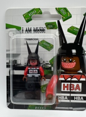 现货Playboi Carti风格手工挂卡玩具I AM MUSIC专辑周边积木人仔