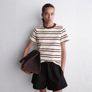 新品 CS女装 T恤白色2025秋季 型圆领短袖 0960679144 标准版