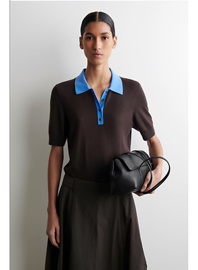 CS女装 标准版型POLO衫棕色/蓝色2026春季新品1327184004