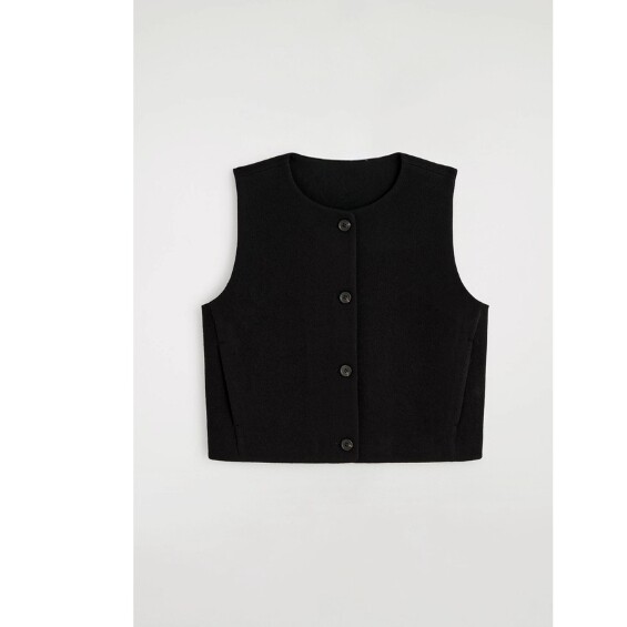 标准版型美利奴羊毛混纺西装马甲