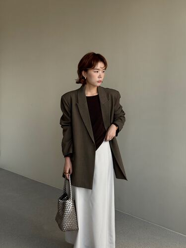 【MOOTEA】韩版秋冬女款休闲气质外套上衣西装  57391#