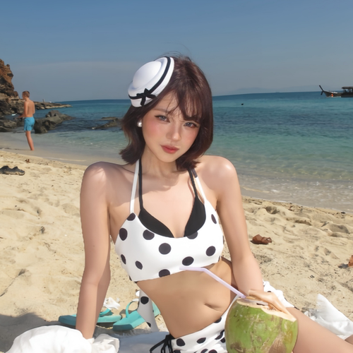 甜美法式白色蝴蝶结小礼帽发夹