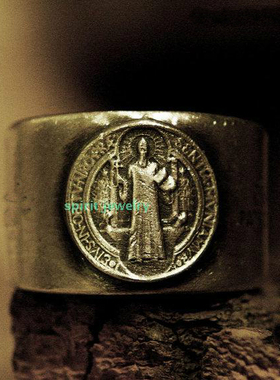 S925纯银戒指老银币白色男士宽版厚重定制刻字欧美情侣款原创银饰