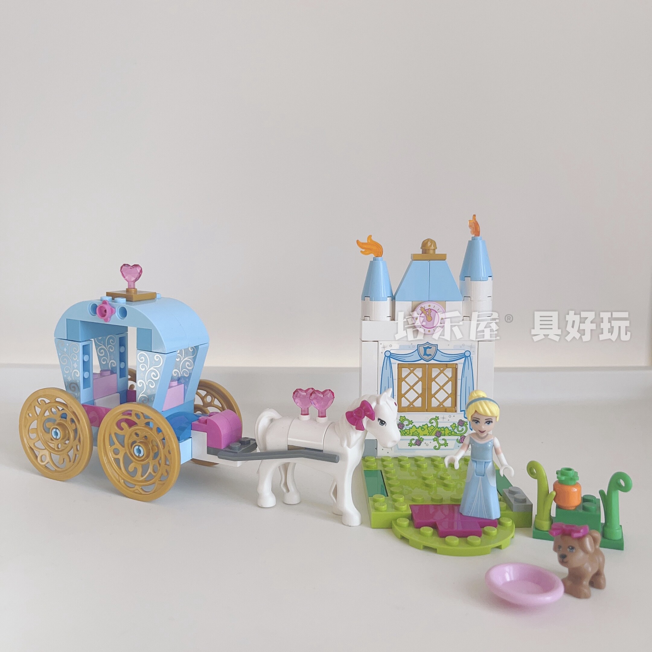 LEGO乐高10729灰姑娘辛德瑞拉的南瓜车女孩迪士尼小颗粒益智积木