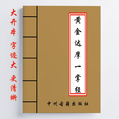 黄金达摩一掌经 178页 16开 传统国学文化