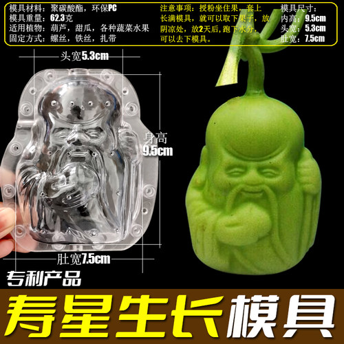 寿星定形模具园艺工具人参果模具水果定型模具苹果梨葫芦生长模具