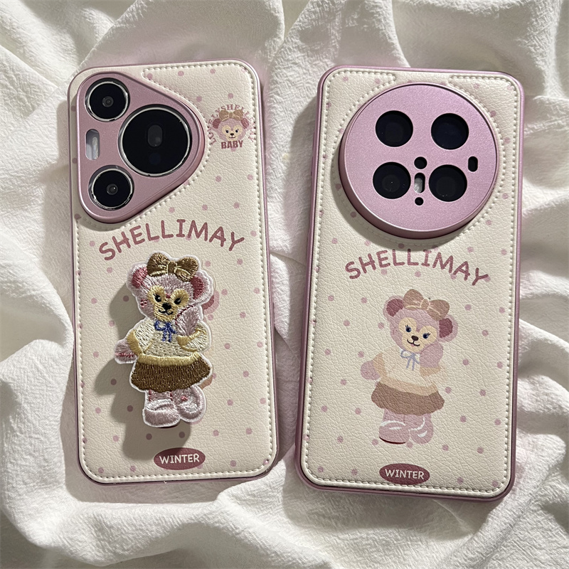 适用华为mate70皮纹日韩防摔壳