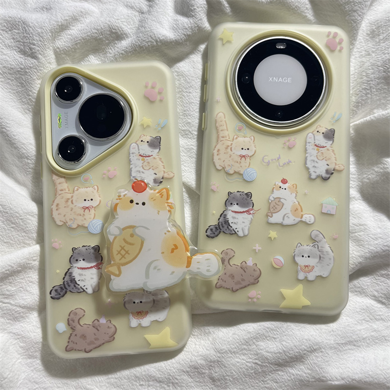 适用华为mate60亚克力日韩防摔壳