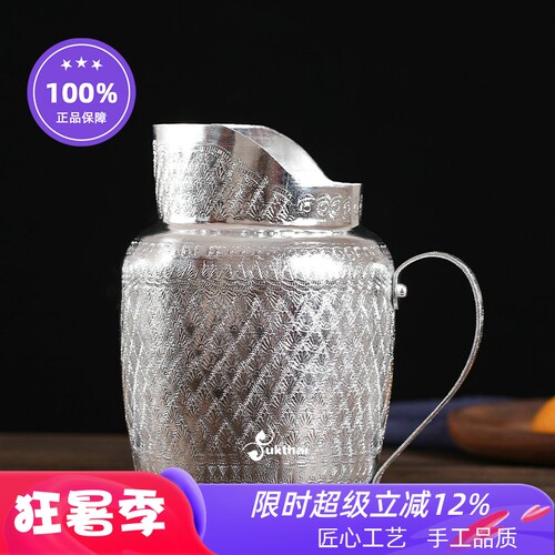 东南亚泰国餐具器皿家居饰品锡罐