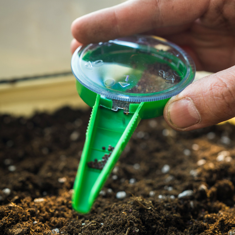 小型播种器家庭阳台多功能手动蔬菜菜籽点种器穴盘小麦育苗点籽盒