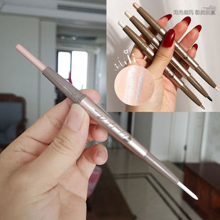 双头卧蚕笔珠光提亮液高光眼影棒白色窝蝉笔画内眼角线学生眼妆笔