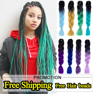 xpression twist Braids hair ombre braid jumbo expression脏辫