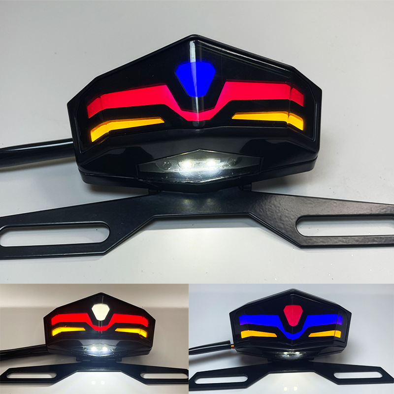 深远009/ A7/A8L /T90小牛电动车led12V后尾灯改装流水转向灯
