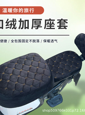 新国标电动车座套加绒加厚雅迪DQ6DS6DE8/3爱玛VAA7A8九号电动车