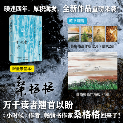 【签名版】打泉水去 原乡书系  《小时候》作者、畅销书作家桑格格回来了！暌违四年，厚积薄发，全新作品重磅来袭