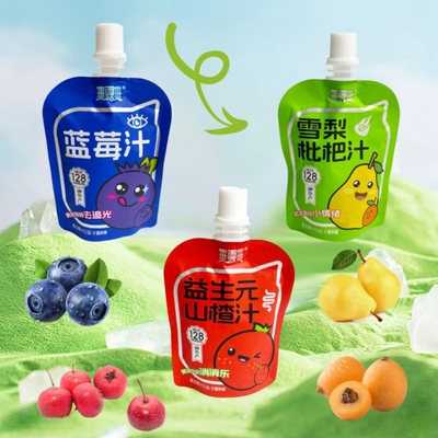 爽露爽果汁蓝莓汁益生元山楂雪梨