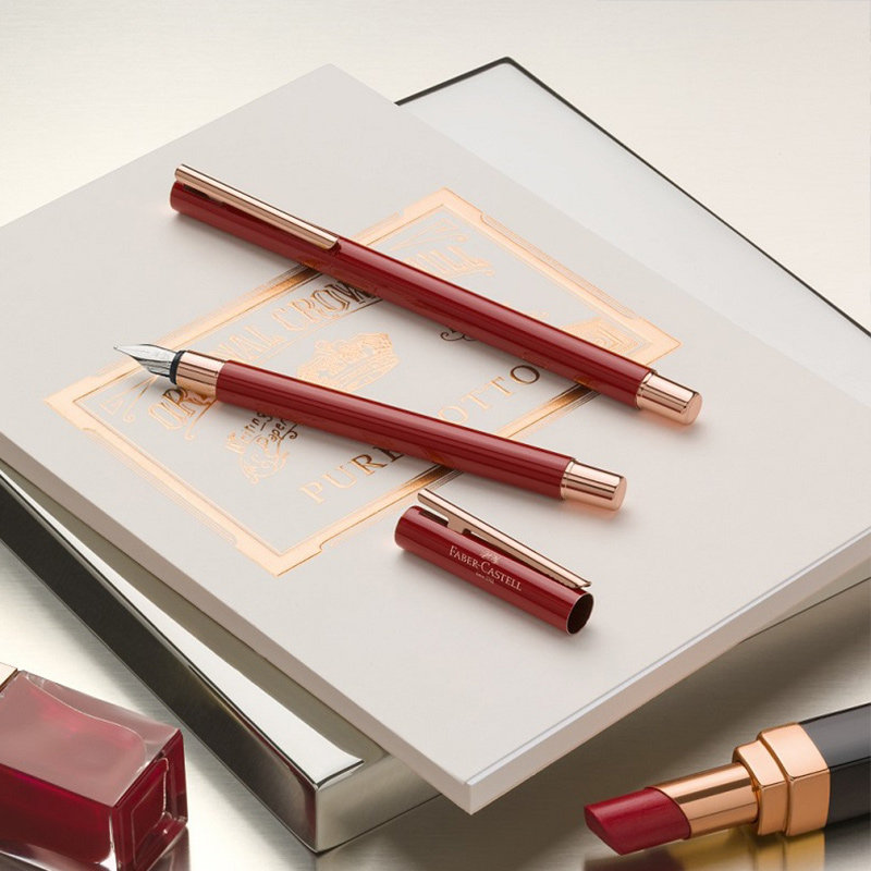 faber-castell/辉柏嘉 设计 neo slim系列 德国进口女士金属钢笔铱金