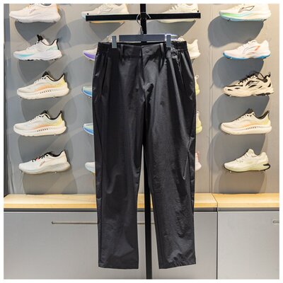 李宁男子运动长裤2026春季新款荣耀金标梭织直筒休闲卫裤AYKW547