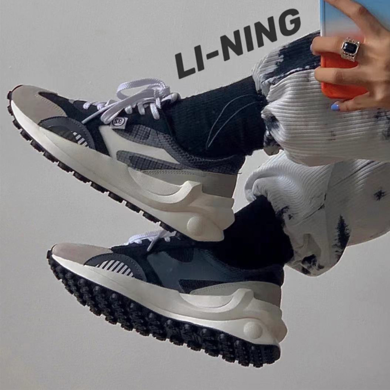 李宁夏季新款方圆女子经典休闲鞋