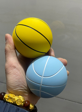 糖果色7.5cm橡胶空心免充气弹力球宝贝幼儿玩具柔软高弹力解压球