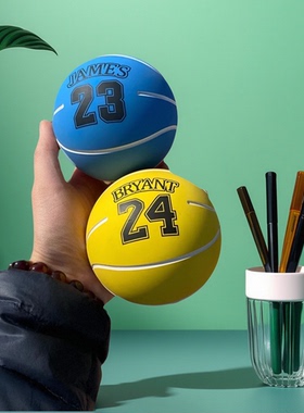 9cm高弹力橡胶免充气空心弹力球儿童迷你篮球弹弹发泄解压回弹球