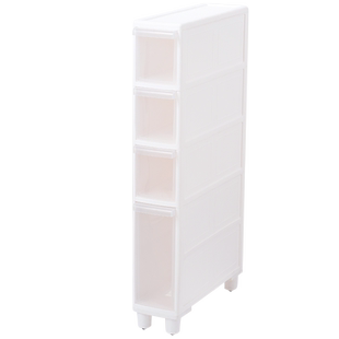 厨房缝隙收纳柜冰箱洗衣机侧边缝窄缝夹缝塑料抽屉式多功能置物架