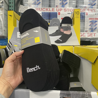 Bench简约防滑防掉船袜10双/组