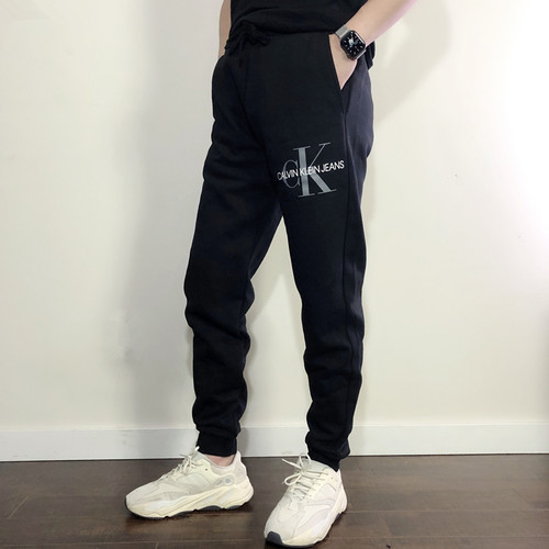 ck男士秋冬休闲显瘦加绒小脚裤潮